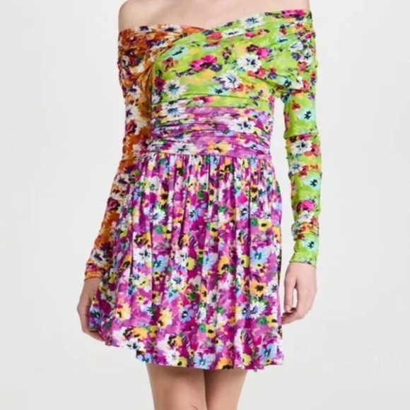 MSGM Mixed Print Dress - Picture 1 of 10